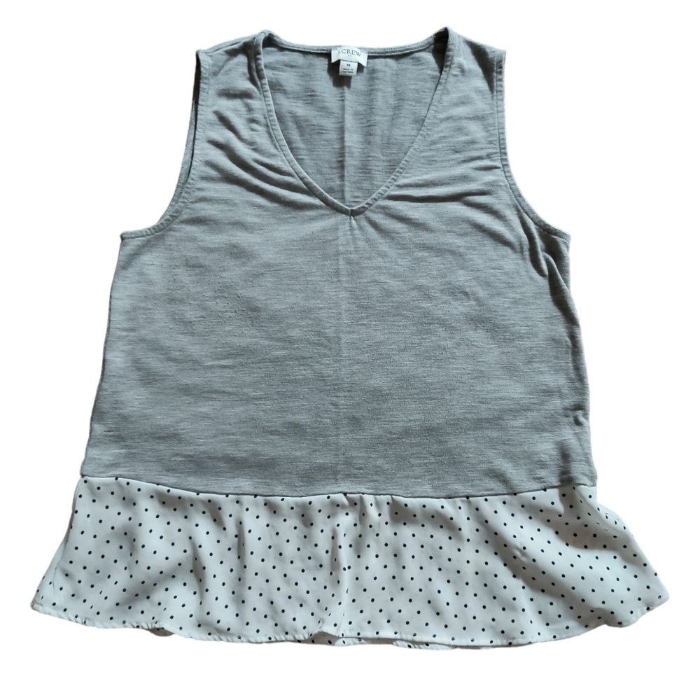 J. Crew Knit Layer Look Tank Top Size M